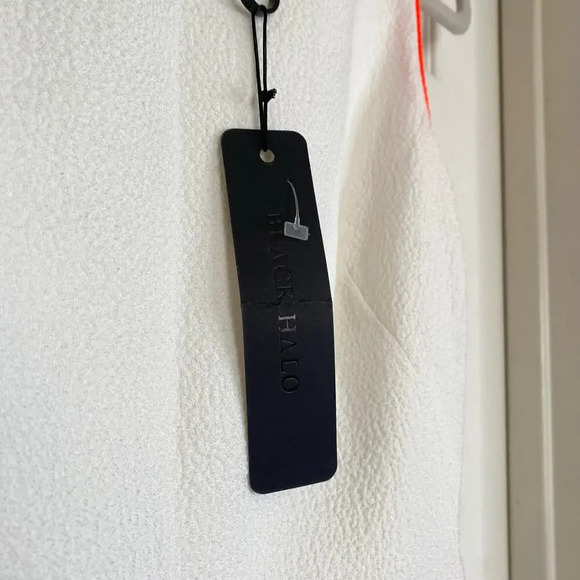 NWT BLACK HALO Puma Sheath Dress Orange Tang Size 2 Pebble Crepe - Picture 6 of 8